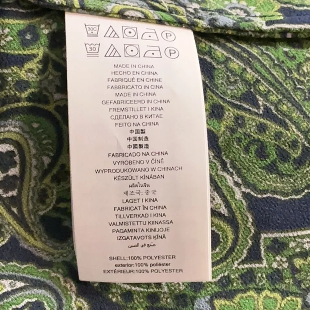 NWT Michael Kors‎ Green Paisley Dress size XL